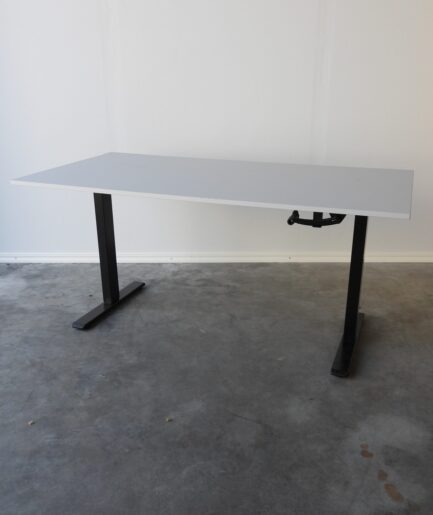 Skrivbord Med Vev Grå/Svart 160x80