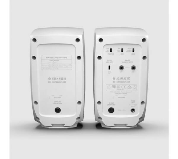 Adam Audio D3V Active Desktop Monitoring Speaker System - White - Figura 5